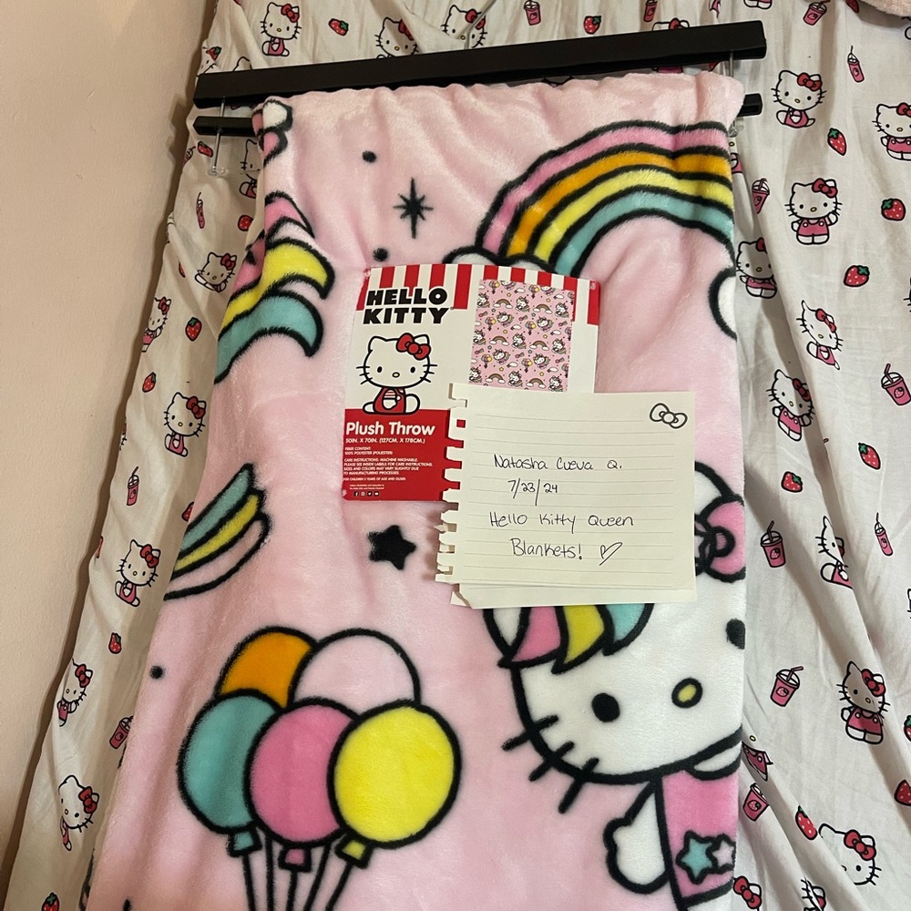 Hello kitty unicorn throw